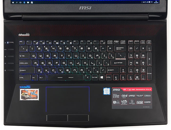 клавиатура ноутбука MSI GT72S 6QE Dominator Pro G